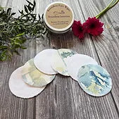Blue Watercolour Bamboo Face Wipes