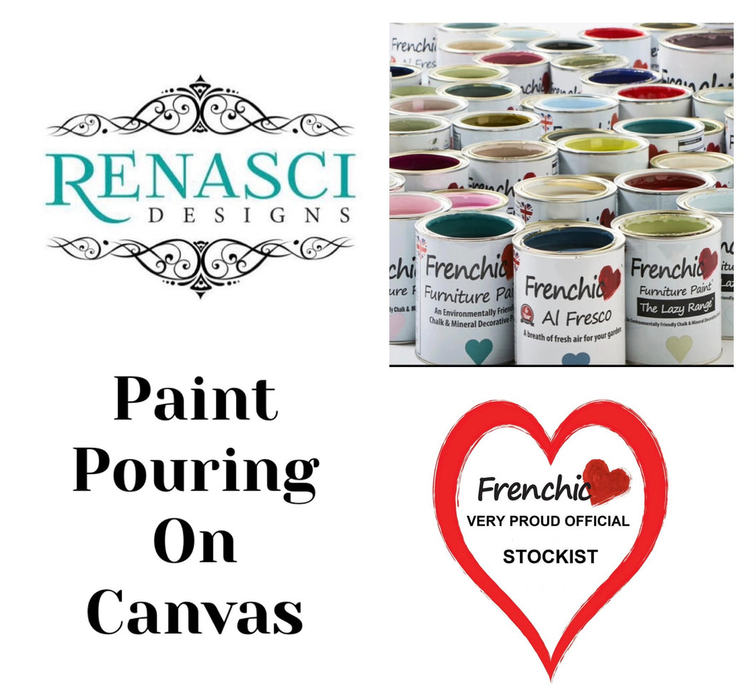 Adult Frenchic Paint Pour Workshop Saturday 8th June 2024 3pm